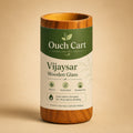 Ouch Cart Vijaysar Wooden Glass 250 ml | Pterocarpus Marsupium Heartwood Tumbler for Blood Sugar Support | Lab-Tested Madhumeh Ayurvedic Cup | Handcrafted