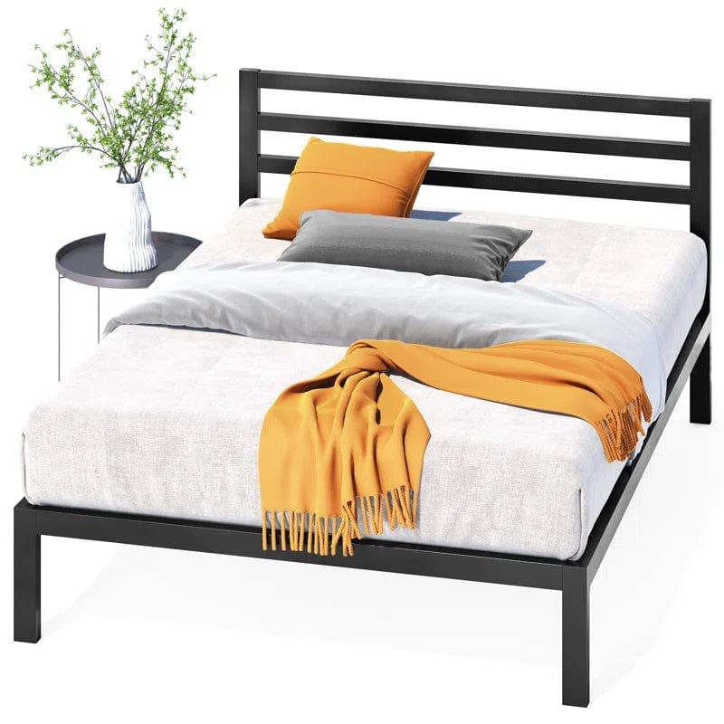 Wick Metal Bed Frame with Headboard - Ouch Cart 