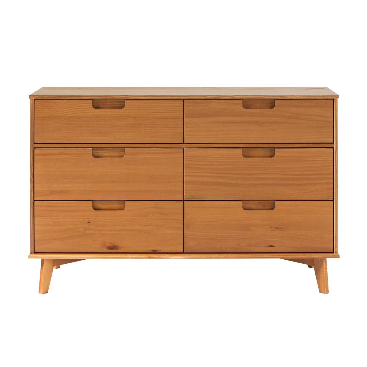 6 Drawer Solid Wood Double Dresser