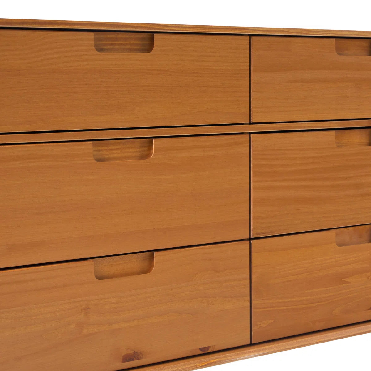 6 Drawer Solid Wood Double Dresser