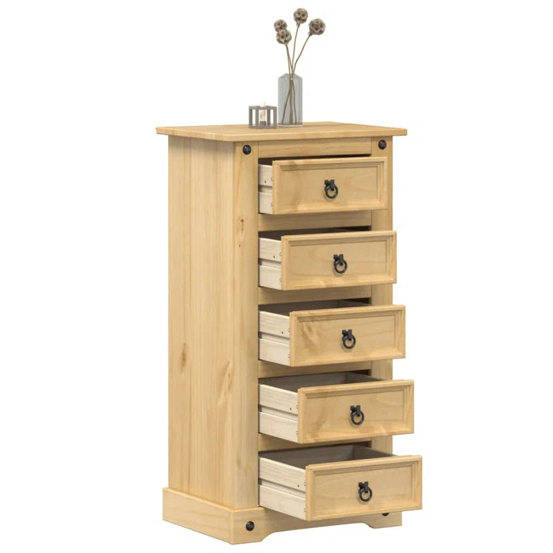 Miles  Manufactured Wood + Solid Wood Bedside Table