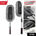 4749 Car Duster Long Retractablesoftnon-sliphandle Multipurpose Microfiber Wash Brush Vehicle Interior And Exterior Cleaning Kit With For Car Boats Or Home