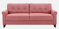 Fabric 3 Seater Sofa In Pink Colour