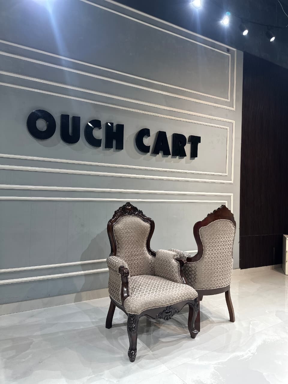 Handmade Modern Look Comfort Arm Chair Set of 2 Made in Pure Teak Wood (Style 2)