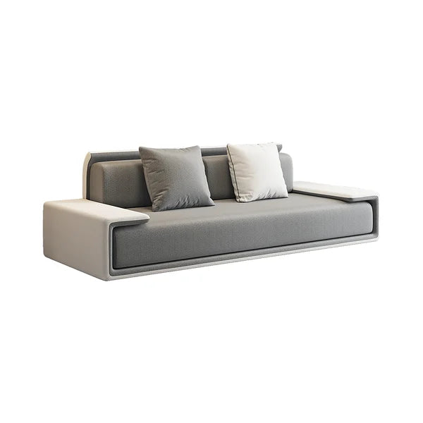 3-Seater Sofa Cotton Linen with Pillows