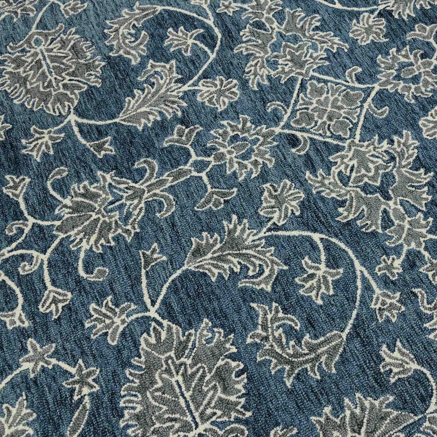 Gray Wool Romania 4x6 Feet  Hand-Tufted Carpet - Rug