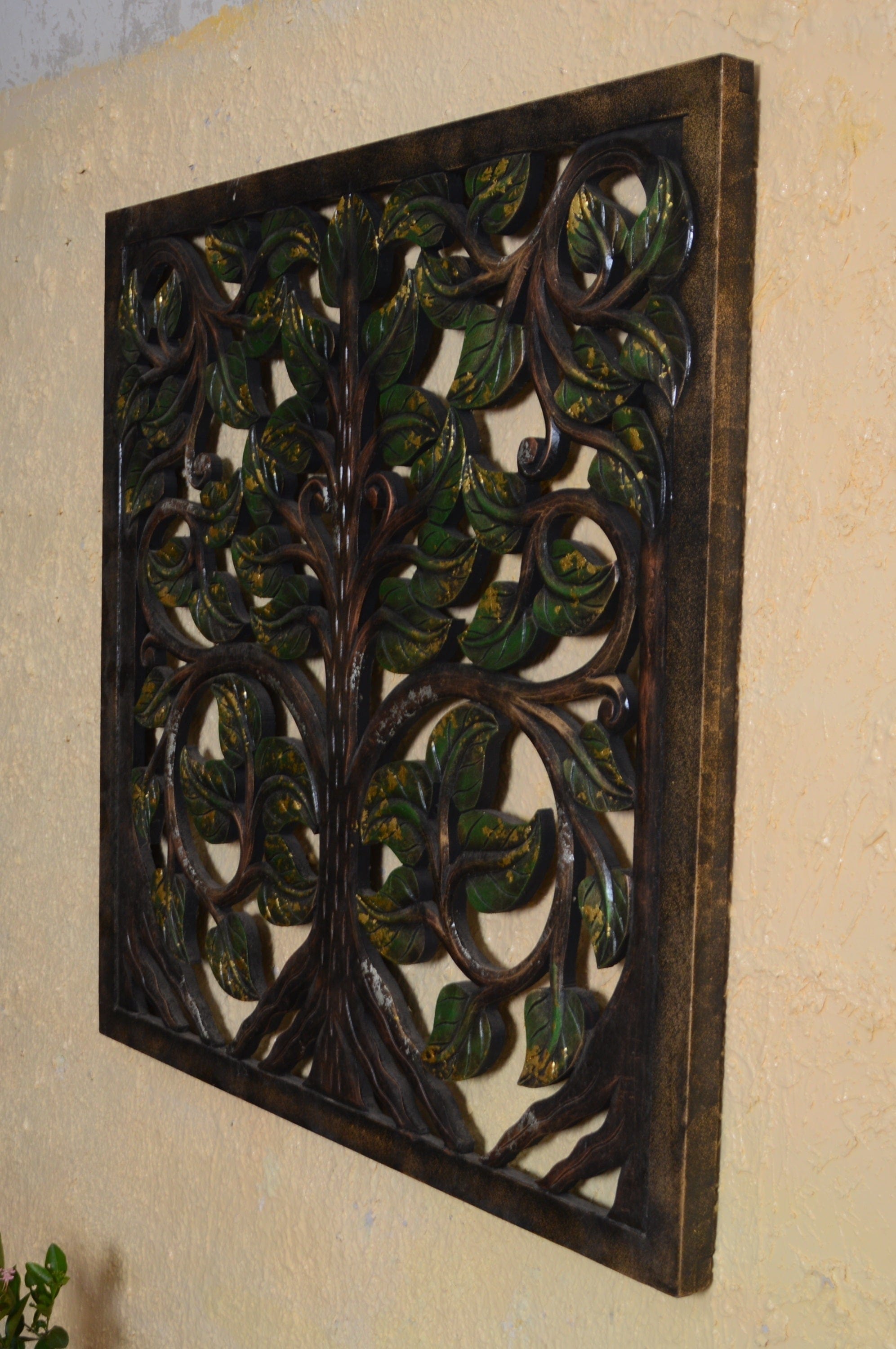 wooden painted wall panels