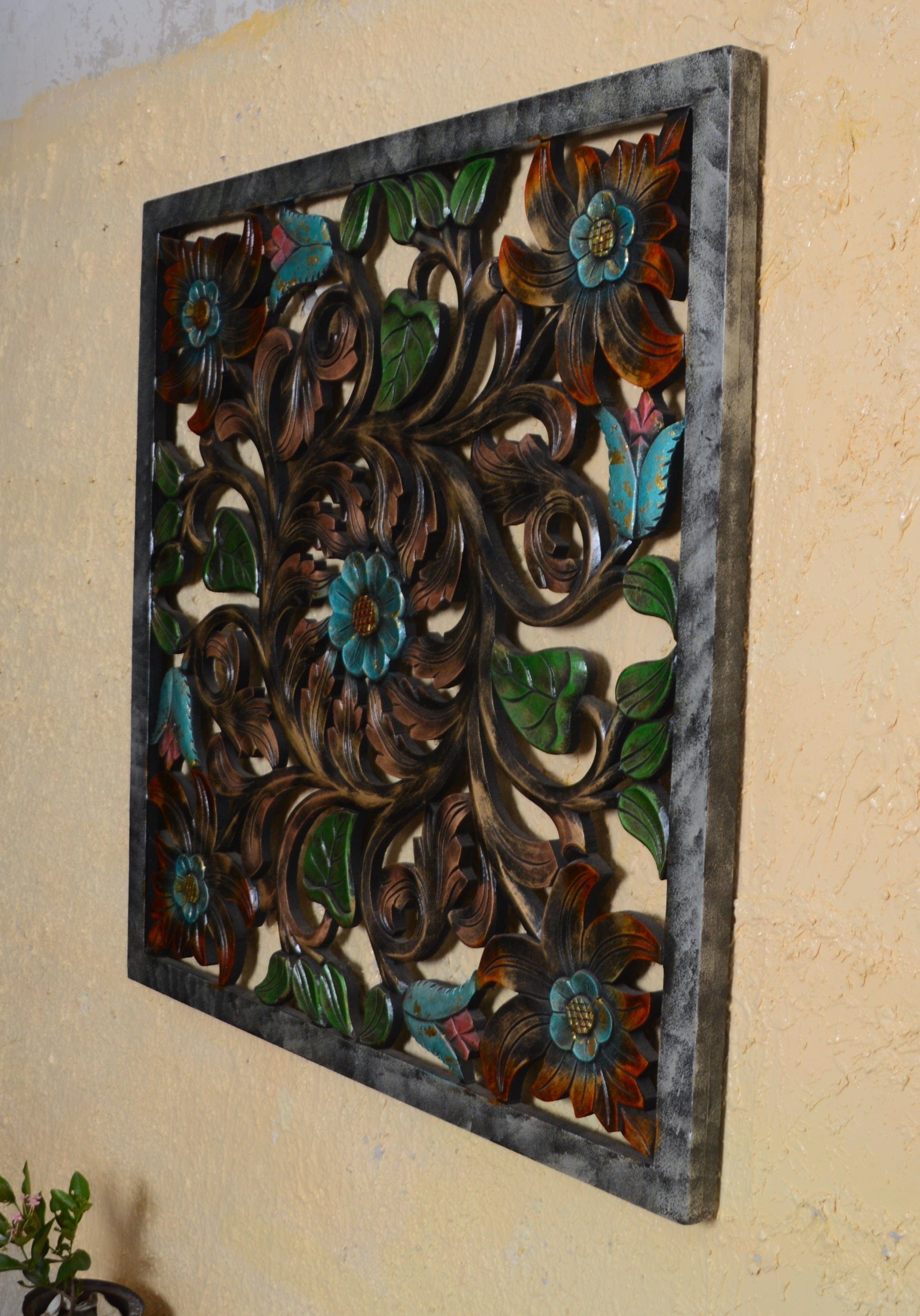 wooden painted wall panels