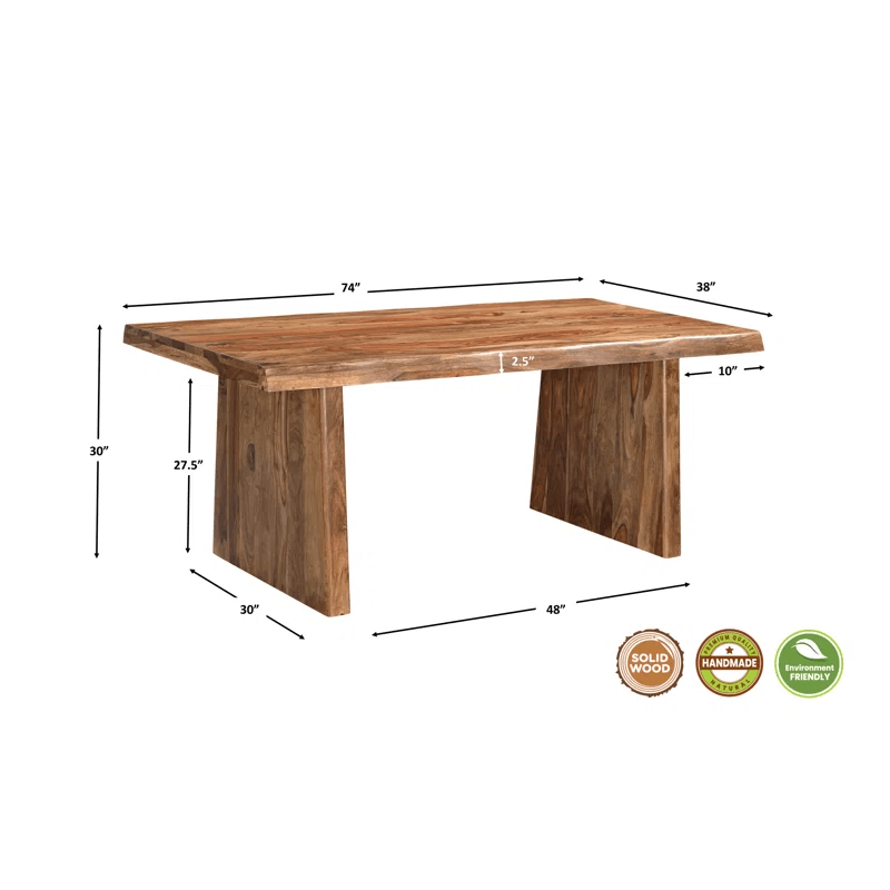 Solid Wood Double Pedestal Dining Set - Ouch Cart 