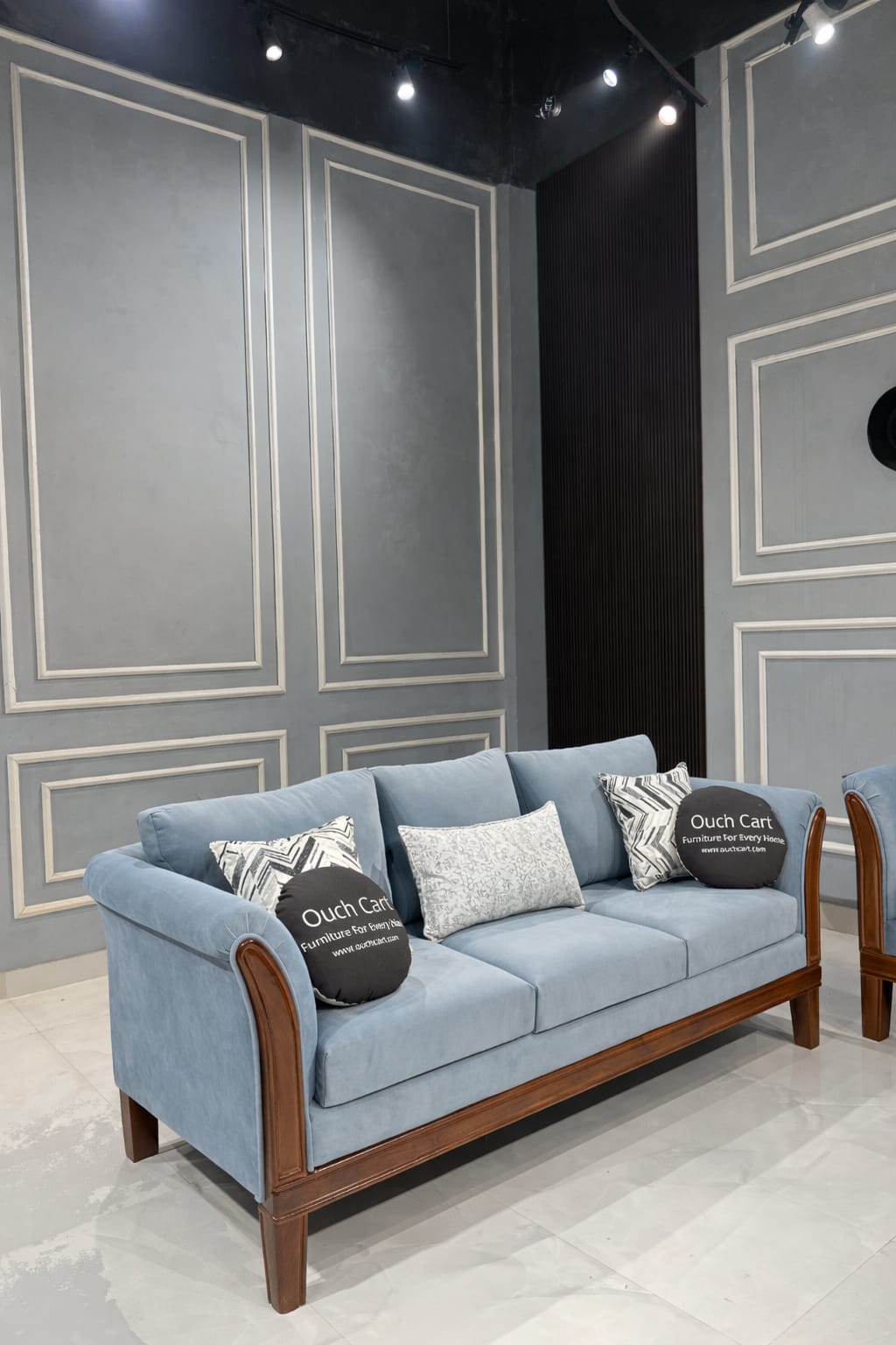 Modern Fabric Sofa Set (3+3 Seater) with Solid Wood Frame | Elegant Living Room Seating