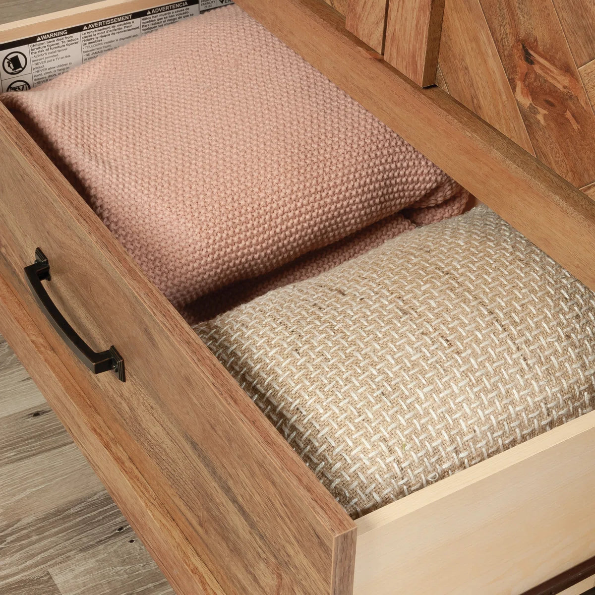 Elegant 2-Door Wooden Armoire Wardrobe with 3 Storage Shelves