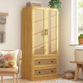 Premium Solid Wood Armoire Modern Bedroom Furniture