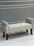 Modern Upholstered Tufted Button Bench for Bedroom,Entryway Living Room Soft Padded Seat-Navy