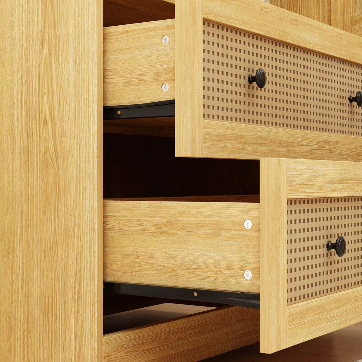 Premium Solid Wood Armoire Modern Bedroom Furniture