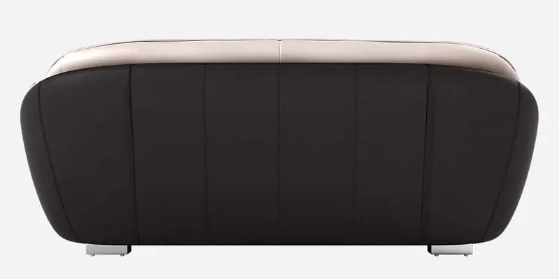 Leatherette 3 Seater Sofa in Black & Beige Colour