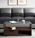 Glass Coffee Table in Wenge Colour,