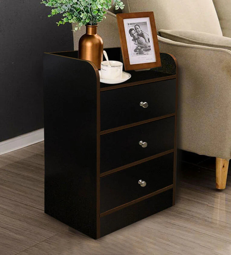 Bedside Table In Wenge Brown Colour