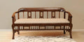 Teak Wood 3 Seater Sofa in Walnut Colour