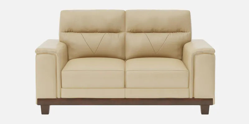 Leather 2 Seater Sofa in Beige Colour