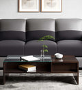 Glass Coffee Table in Wenge Colour,