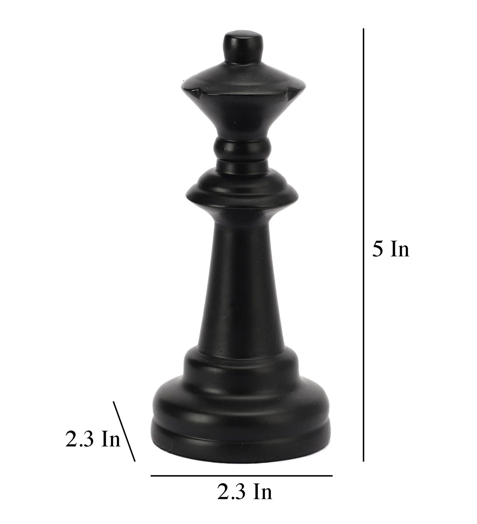 Black Chess Queen Showpiece,