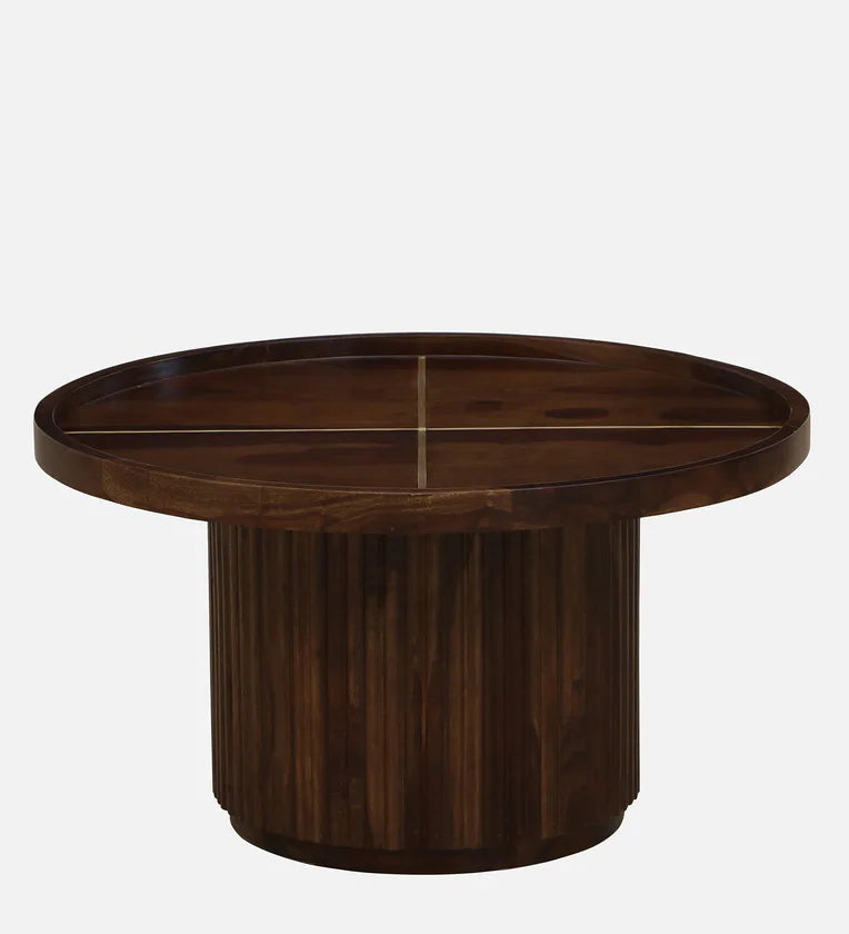 Sheesham Wood Coffee Table In Walnut Finish
