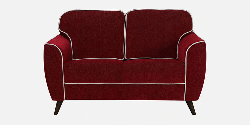 Fabric 2 Seater Sofa In Rust Red Colour