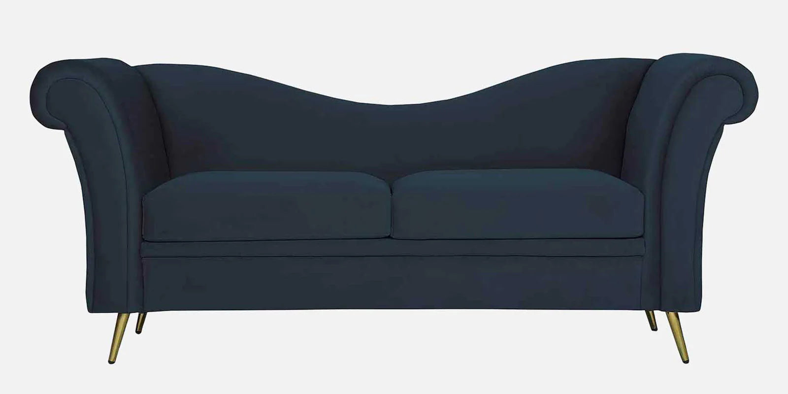 Velvet 2 Seater Sofa in Teal Blue Colour