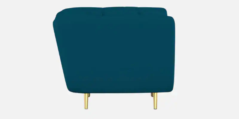 Fabric 2 Seater Sofa in Peacock Blue Colour