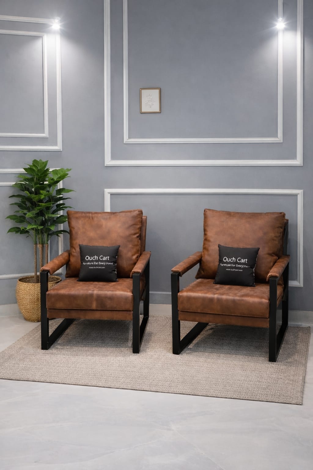 Penermon Upholstered Armchair with Padded Seat & Armrests – Modern Accent Chair for Living Room