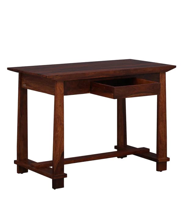 Shun Z Solid Wood Writing Table In Honey oak Finish