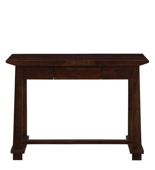 Cambria Z Solid Wood Writing Table In Honey oak Finish