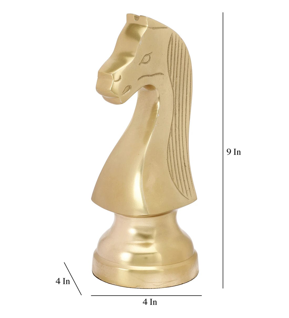 Chess Horse Gold Showpiece,