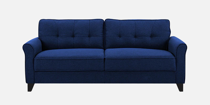 Fabric 3 Seater Sofa In Cool Cobalt Colour