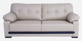 Leatherette 3 Seater Sofa in Beige Colour