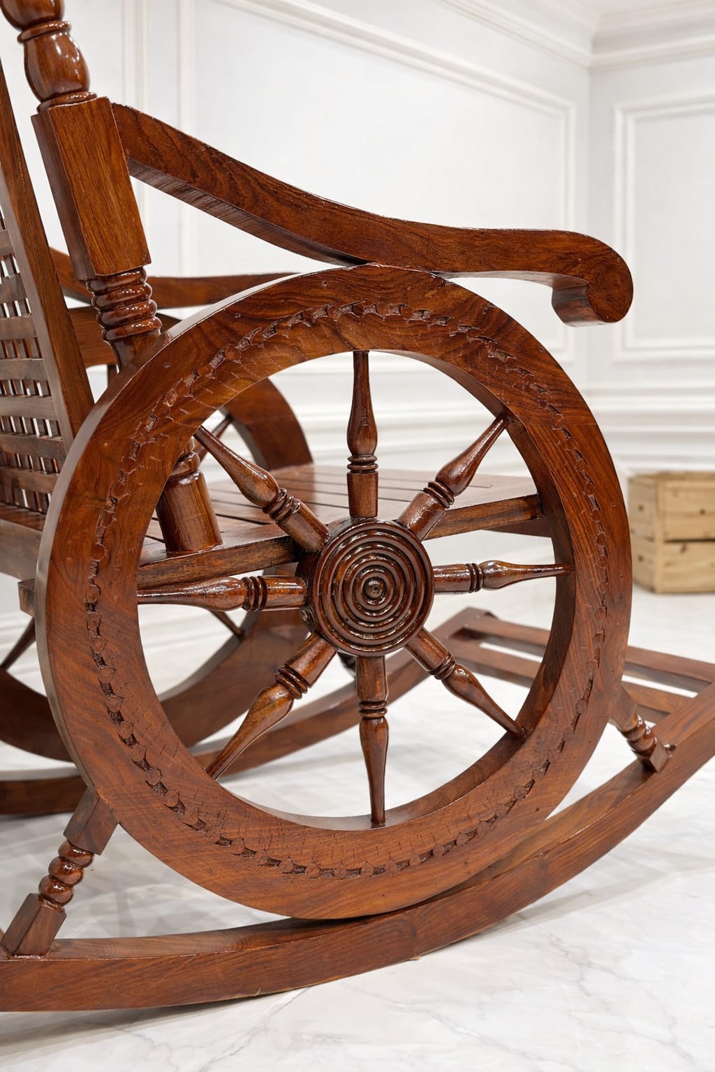 Wooden Rocking Chair Resting Chair Grandpa Rocking Chair Made Of High Quality Wood