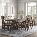 9 - Piece Trestle Dining Set