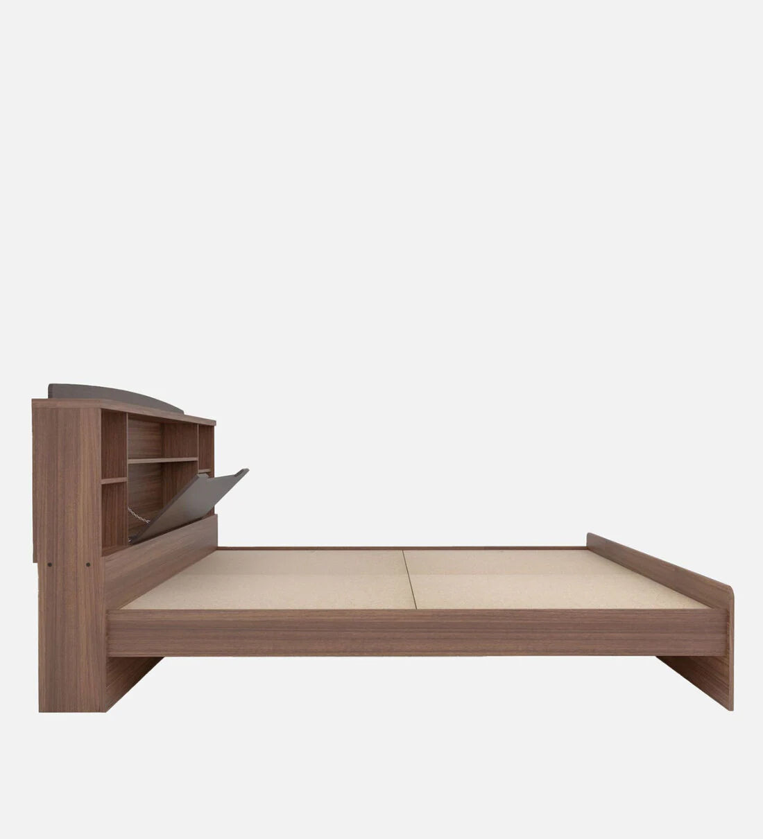 Manto King Size Bed in Teak Finish