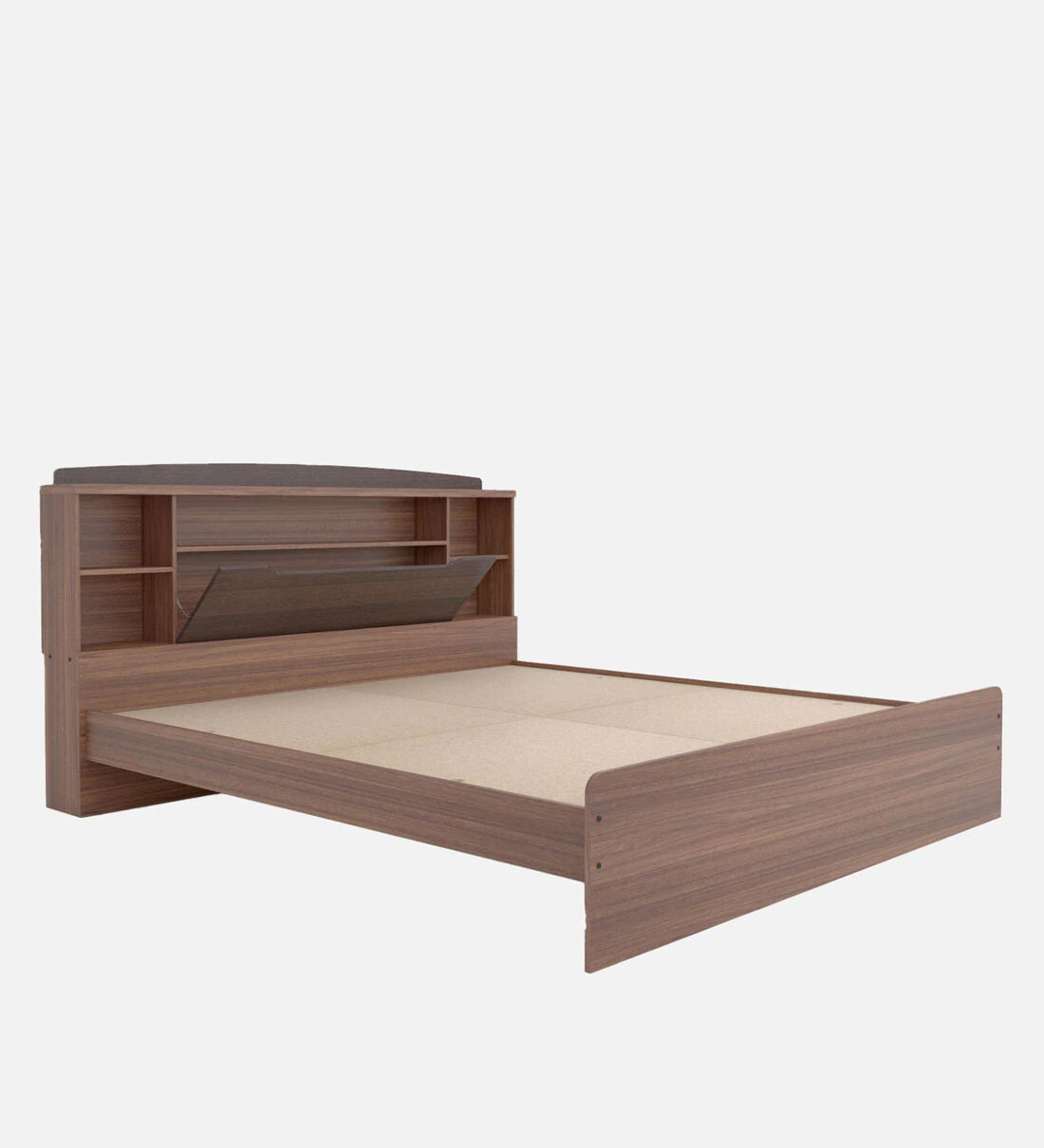 Manto King Size Bed in Teak Finish
