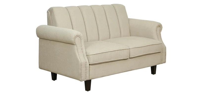 Fabric 2 Seater Sofa In Beige Colour - Ouch Cart 