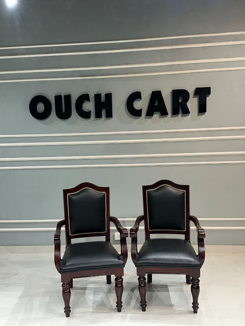 Handmade Pure Sheesham Wooden Chair Armrest Seating Chair Save 21%