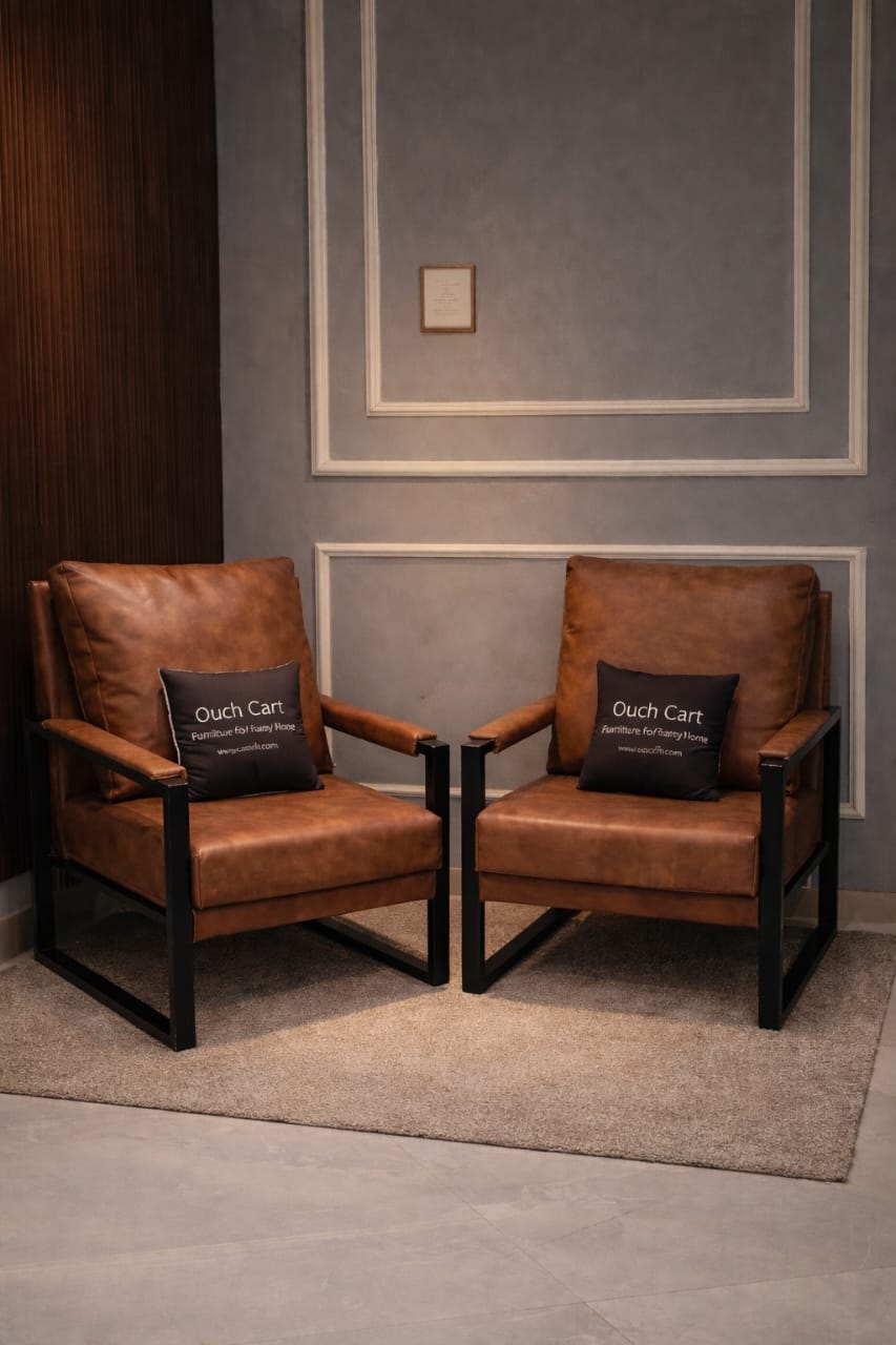 Penermon Upholstered Armchair with Padded Seat & Armrests – Modern Accent Chair for Living Room