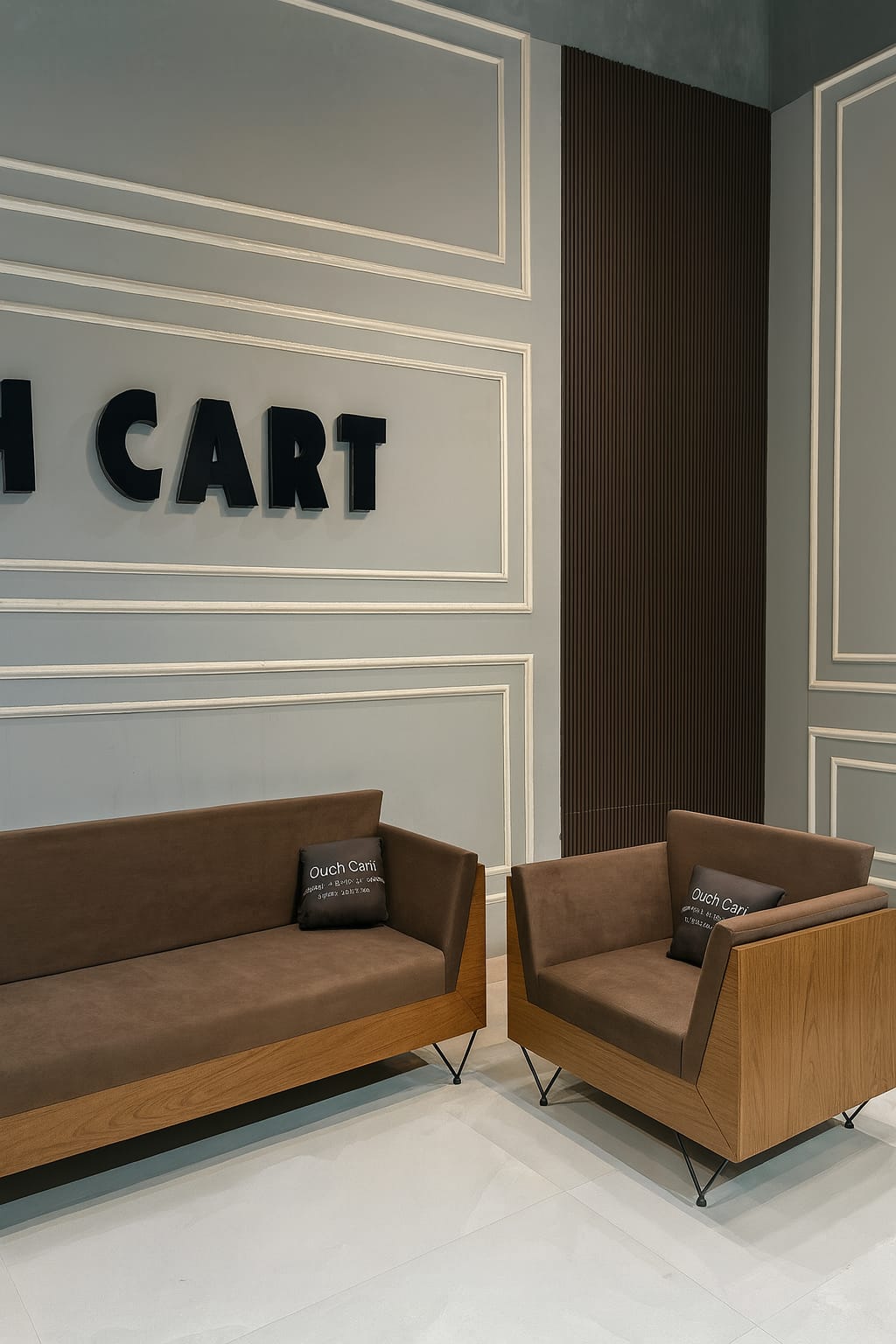 Modern Minimalist 3+1+1 Sofa Set by Ouch Cart