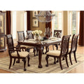6 seater Cherry-Finish Dining Set: Durability Meets Timeless Style
