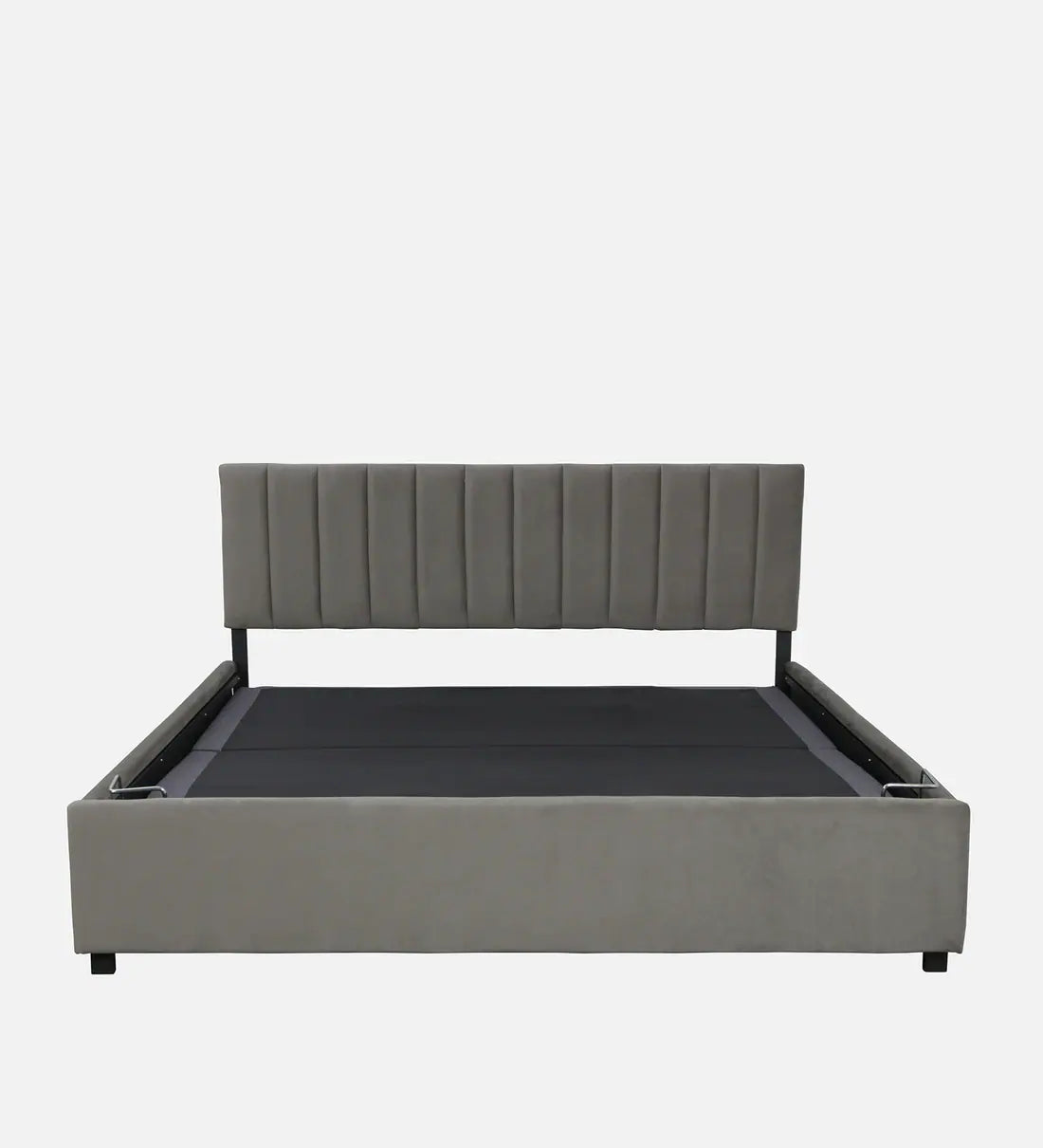 Aliba King Size Smart Bed in Italia Grey Colour With Remote