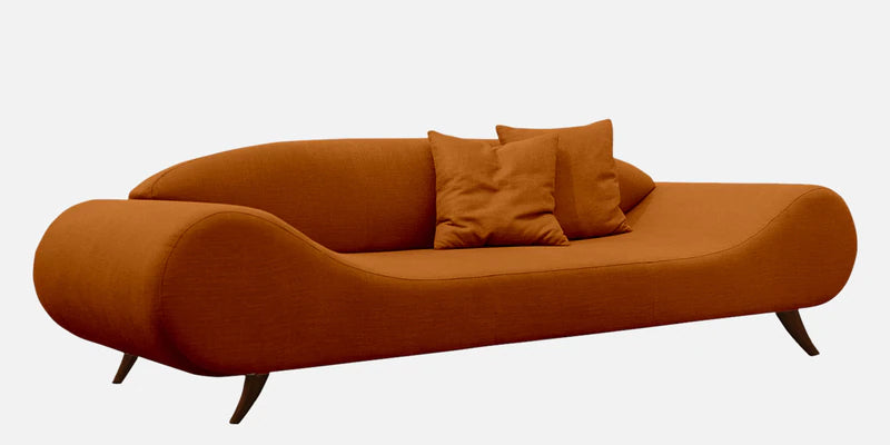 Fabric 3 Seater Sofa in Orange Colour