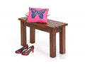 Sheesham Wood Hallway Bench In Honey Finish