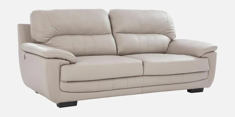 Leather 3 Seater Sofa in Cream Colour