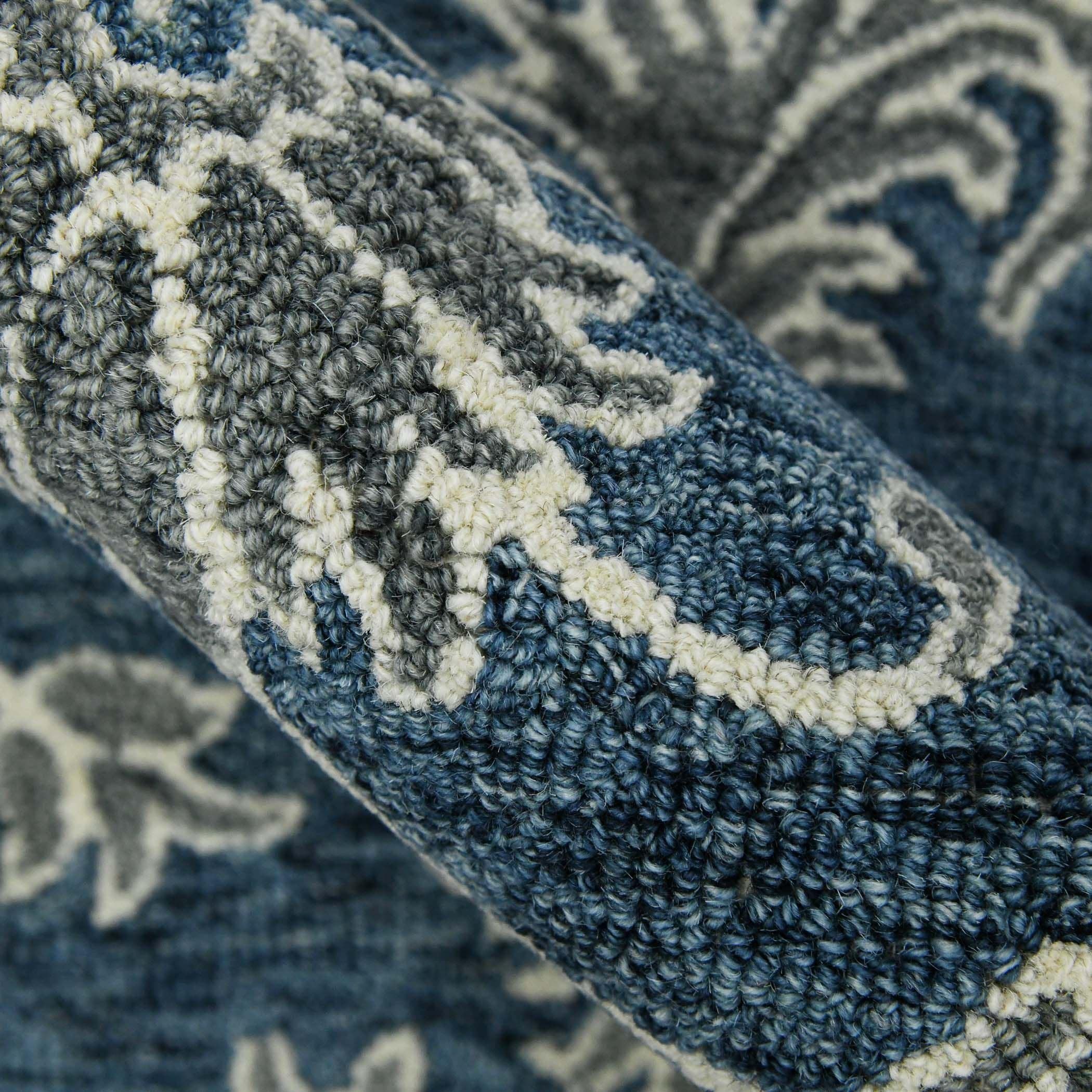 Gray Wool Romania 4x6 Feet  Hand-Tufted Carpet - Rug
