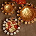 OUTSTANDING PEACOCK URLI SET OF 3.